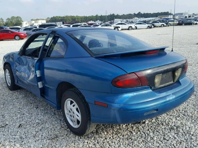 1G2JB1241W7582926 - 1998 PONTIAC SUNFIRE SE BLUE photo 3