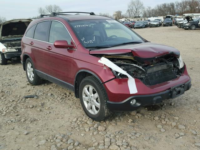 JHLRE48778C042776 - 2008 HONDA CR-V EXL BURGUNDY photo 1