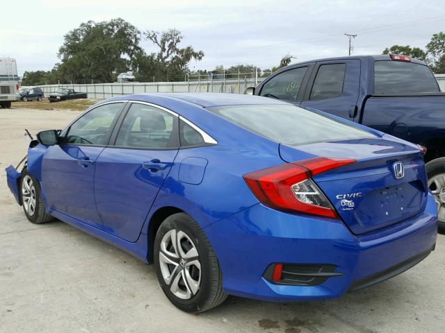 19XFC2F50GE046963 - 2016 HONDA CIVIC LX BLUE photo 3