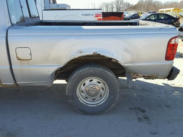 1FTYR10D22TA73700 - 2002 FORD RANGER SILVER photo 9