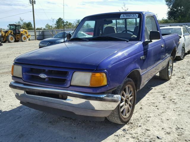 1FTCR10A4TUB33049 - 1996 FORD RANGER PURPLE photo 2