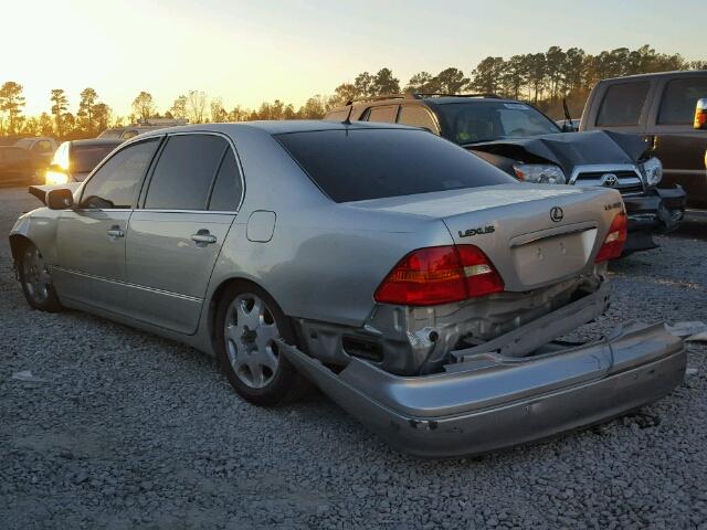 JTHBN30F030102529 - 2003 LEXUS LS 430 SILVER photo 3