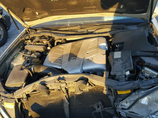 JTHBN30F030102529 - 2003 LEXUS LS 430 SILVER photo 7