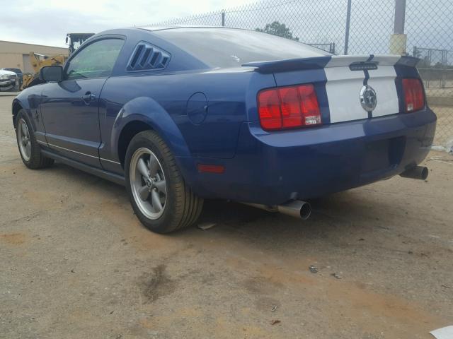 1ZVFT80N275263502 - 2007 FORD MUSTANG BLUE photo 3