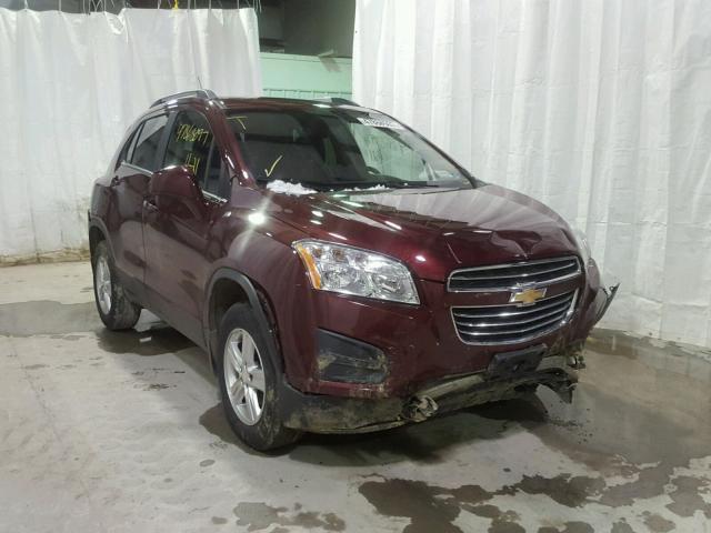 3GNCJPSB9GL214779 - 2016 CHEVROLET TRAX 1LT BURGUNDY photo 1