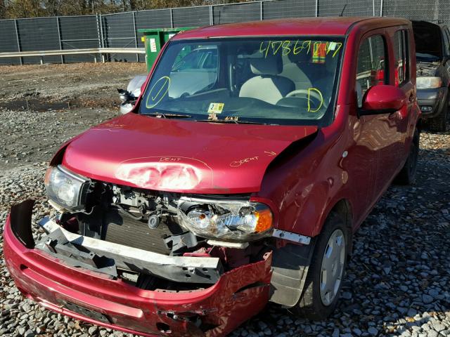 JN8AZ2KR0AT171174 - 2010 NISSAN CUBE BASE RED photo 2