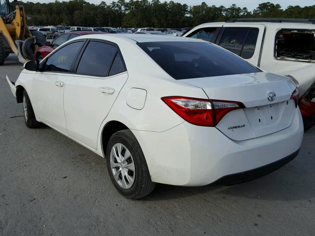 2T1BURHE7GC608244 - 2016 TOYOTA COROLLA L WHITE photo 3