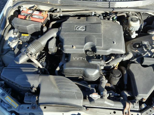 JTHBD192920058214 - 2002 LEXUS IS 300 SILVER photo 7