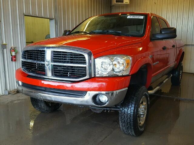 3D7KS19D67G720820 - 2007 DODGE RAM 1500 RED photo 2