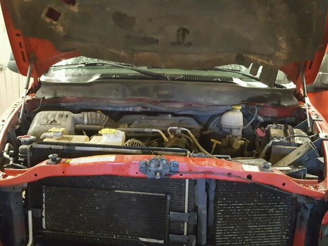 3D7KS19D67G720820 - 2007 DODGE RAM 1500 RED photo 7