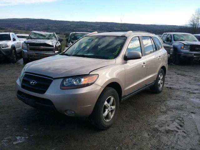 5NMSG73D17H076090 - 2007 HYUNDAI SANTA FE G BEIGE photo 2