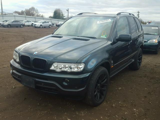 WBAFA53501LM61384 - 2001 BMW X5 3.0I GREEN photo 2