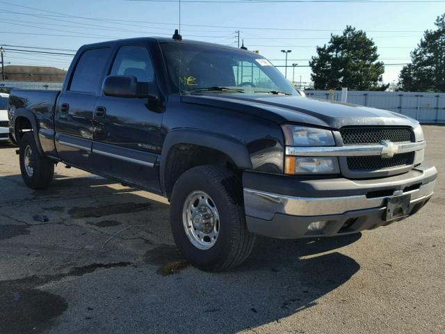 1GCGK13U03F100002 - 2003 CHEVROLET SILVERADO BLACK photo 1