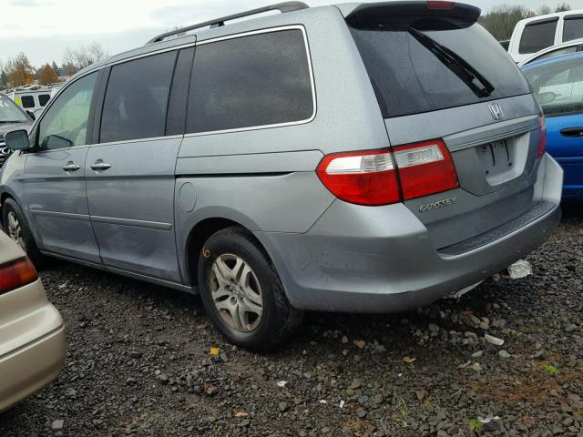 5FNRL38436B080119 - 2006 HONDA ODYSSEY EX SILVER photo 3