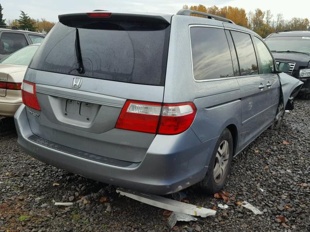 5FNRL38436B080119 - 2006 HONDA ODYSSEY EX SILVER photo 4