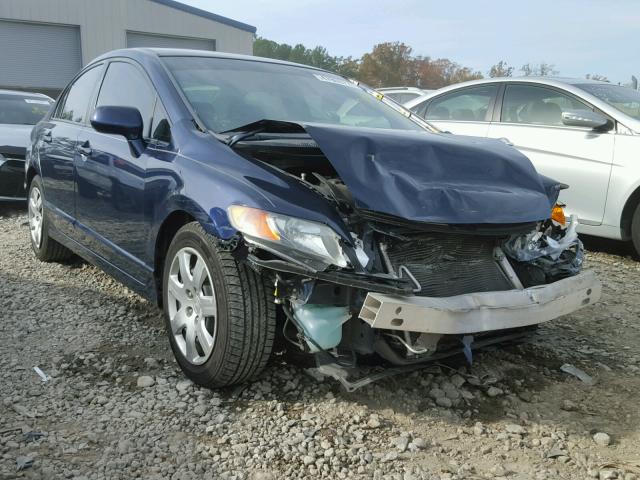 1HGFA16568L062580 - 2008 HONDA CIVIC LX BLUE photo 1