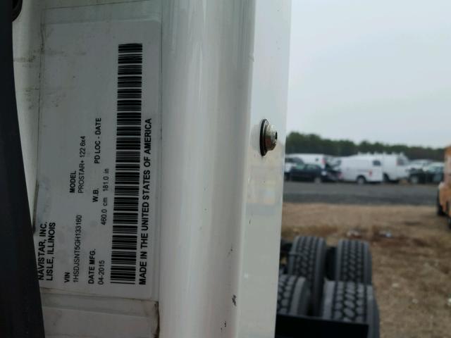 1HSDJSNT5GH133160 - 2016 INTERNATIONAL PROSTAR أبيض صورة 10