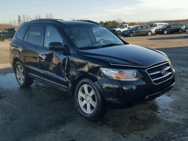 5NMSH13E19H251184 - 2009 HYUNDAI SANTA FE S BLACK photo 1