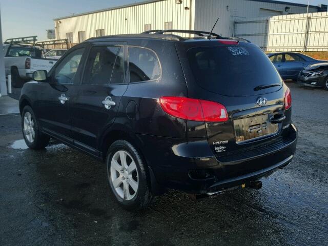 5NMSH13E19H251184 - 2009 HYUNDAI SANTA FE S BLACK photo 3