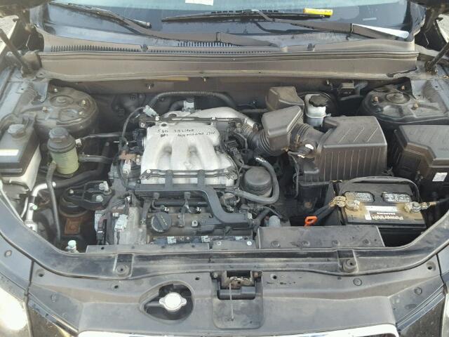 5NMSH13E19H251184 - 2009 HYUNDAI SANTA FE S BLACK photo 7