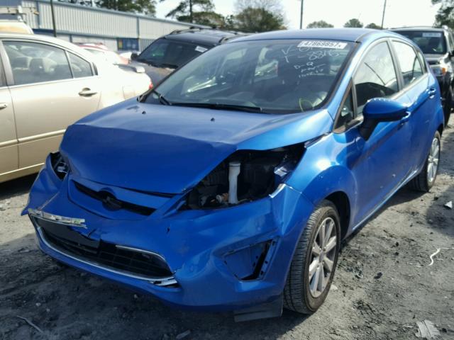 3FADP4EJ3BM216159 - 2011 FORD FIESTA SE BLUE photo 2