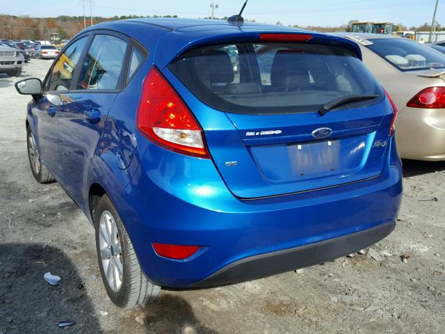 3FADP4EJ3BM216159 - 2011 FORD FIESTA SE BLUE photo 3