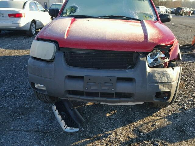 1FMYU04151KE80127 - 2001 FORD ESCAPE XLT RED photo 9