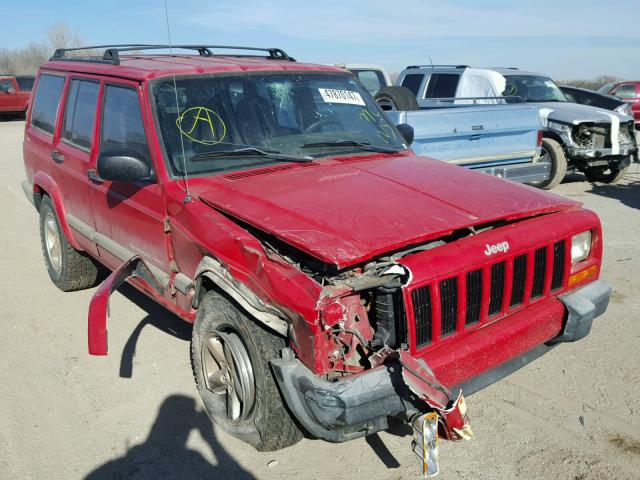 1J4FF48S2YL250897 - 2000 JEEP CHEROKEE S RED photo 1