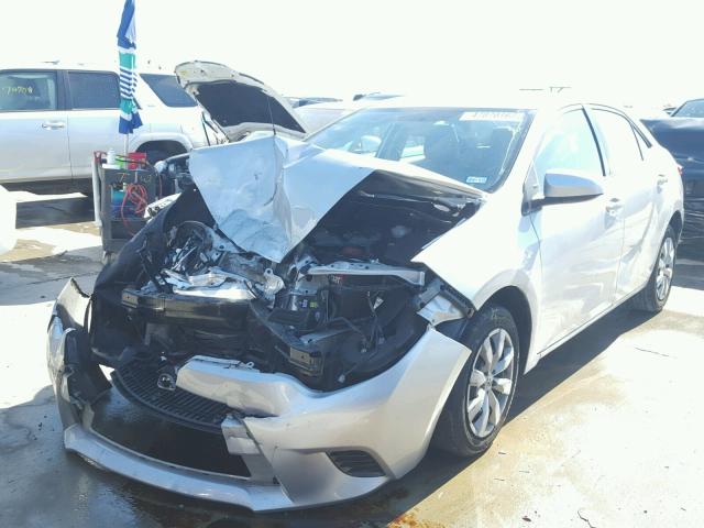 5YFBURHE9GP461604 - 2016 TOYOTA COROLLA L SILVER photo 2