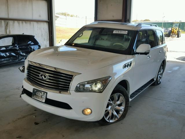 JN8AZ2NE5B9005336 - 2011 INFINITI QX56 WHITE photo 2