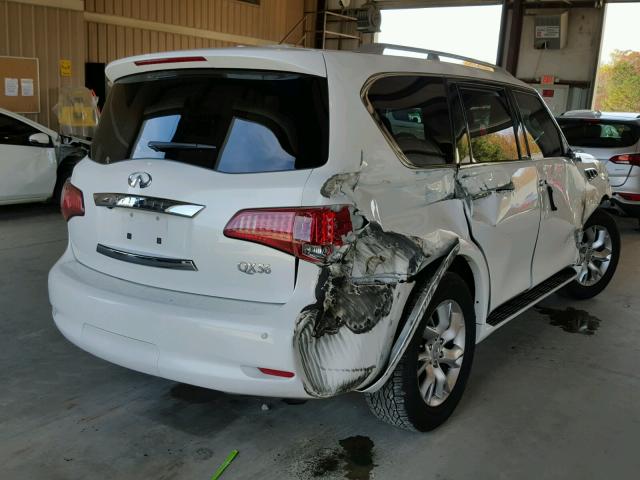 JN8AZ2NE5B9005336 - 2011 INFINITI QX56 WHITE photo 4