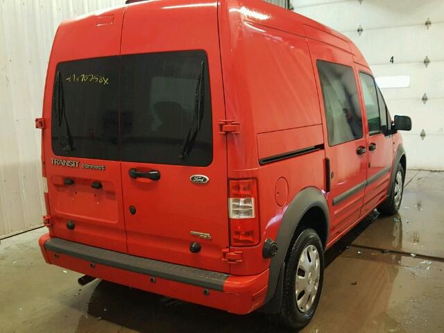 NM0KS9BN7AT002518 - 2010 FORD TRANSIT CO RED photo 4