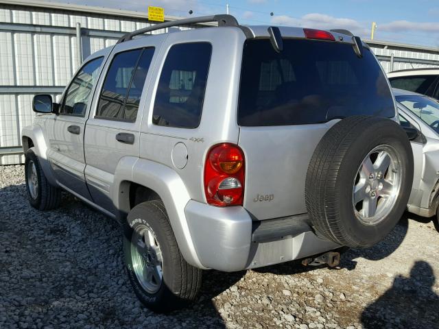 1J8GL58K52W215729 - 2002 JEEP LIBERTY LI SILVER photo 3