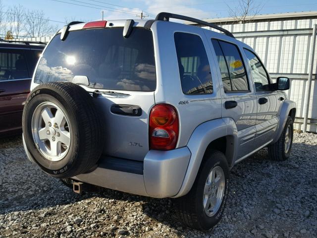 1J8GL58K52W215729 - 2002 JEEP LIBERTY LI SILVER photo 4