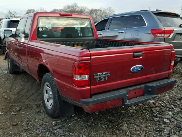 1FTYR14UX8PA87114 - 2008 FORD RANGER SUP MAROON photo 3