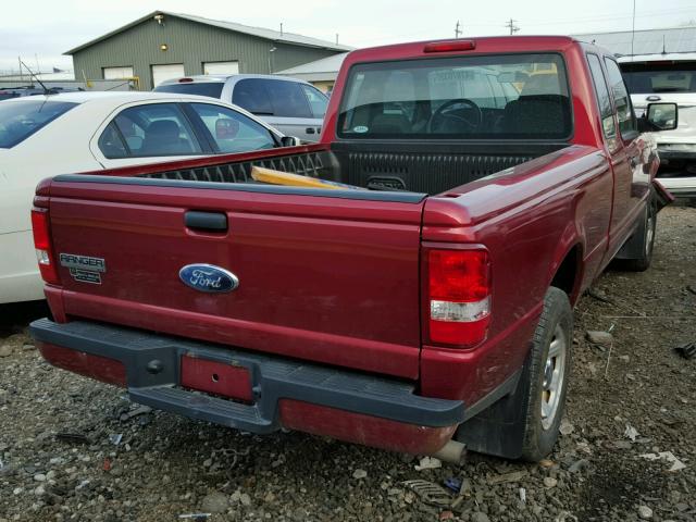 1FTYR14UX8PA87114 - 2008 FORD RANGER SUP MAROON photo 4