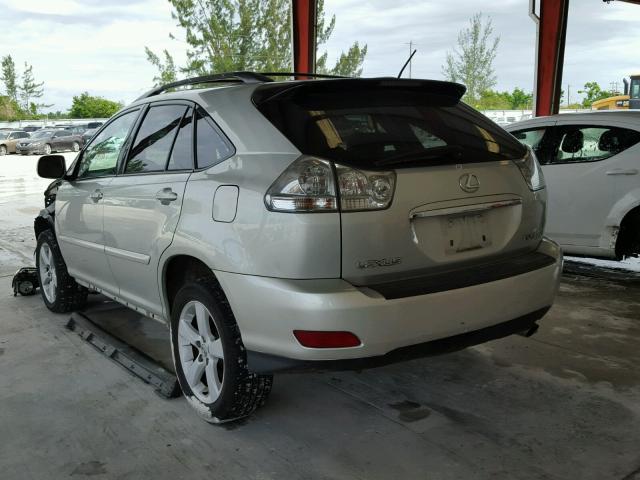 2T2HA31U45C071293 - 2005 LEXUS RX 330 GRAY photo 3