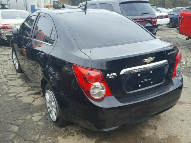 1G1JC5SH3C4130582 - 2012 CHEVROLET SONIC LT BLACK photo 3