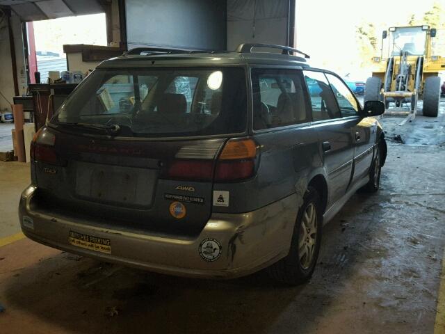 4S3BH675327614167 - 2002 SUBARU LEGACY OUT GREEN photo 4