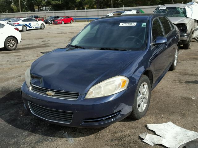 2G1WB57K591323883 - 2009 CHEVROLET IMPALA LS BLUE photo 2