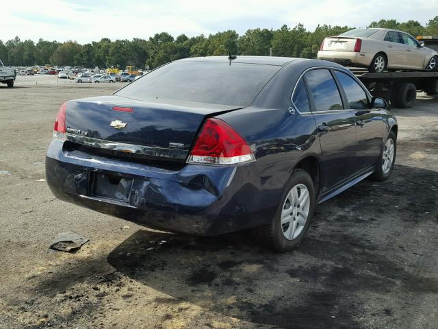 2G1WB57K591323883 - 2009 CHEVROLET IMPALA LS BLUE photo 4