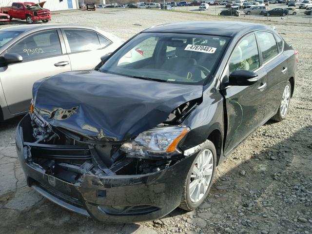 3N1AB7AP2DL701864 - 2013 NISSAN SENTRA S BLACK photo 2