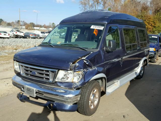 1FDRE14LX6HA69691 - 2006 FORD ECONOLINE BLUE photo 2