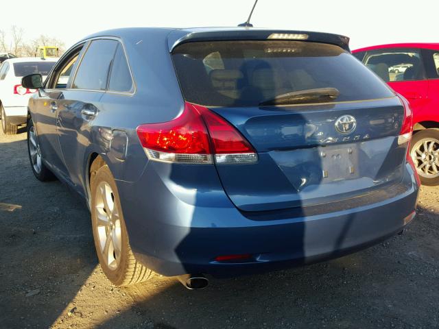 4T3ZK11A79U002111 - 2009 TOYOTA VENZA BASE BLUE photo 3