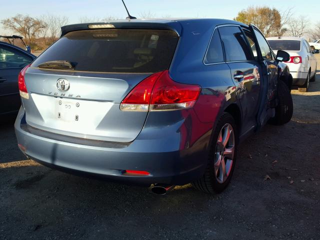 4T3ZK11A79U002111 - 2009 TOYOTA VENZA BASE BLUE photo 4