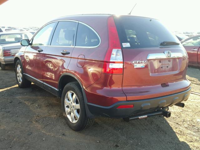 JHLRE48578C076893 - 2008 HONDA CR-V EX RED photo 3