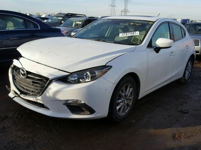 JM1BM1L77E1168568 - 2014 MAZDA 3 TOURING WHITE photo 2