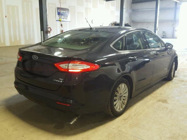 3FA6P0LU0DR248586 - 2013 FORD FUSION SE CHARCOAL photo 4