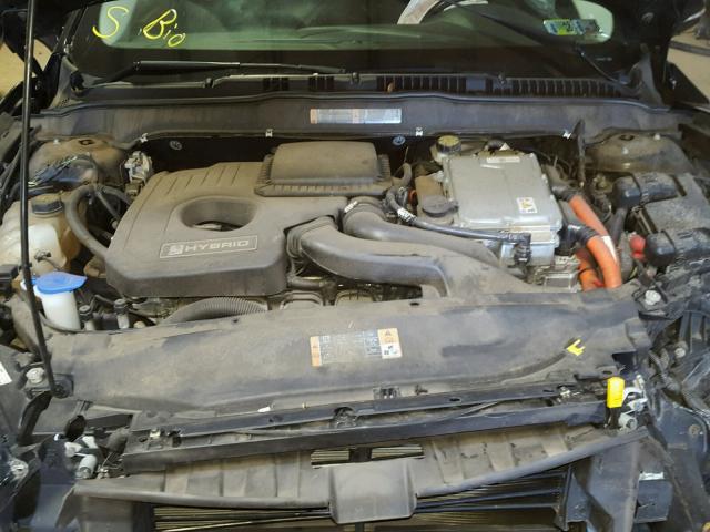 3FA6P0LU0DR248586 - 2013 FORD FUSION SE CHARCOAL photo 7