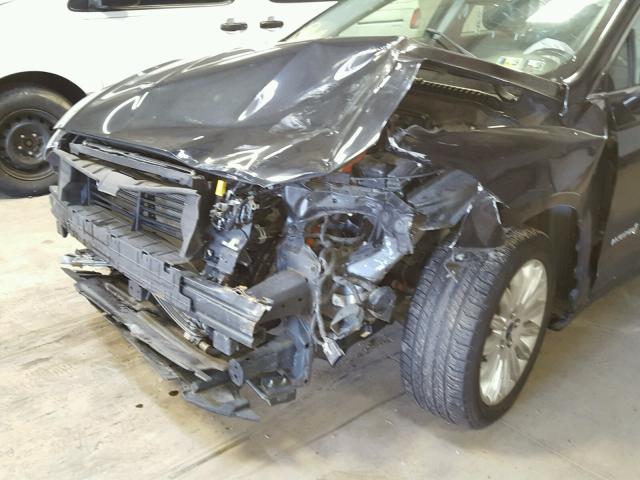 3FA6P0LU0DR248586 - 2013 FORD FUSION SE CHARCOAL photo 9